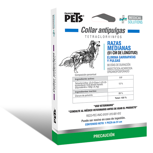 Ms Collar Antipulgas Para Razas Medianas (51 Cm) Fancy Pets para Perro Ms Collar Antipulgas Para Razas Medianas (51 Cm) Fancy Pets para Perro